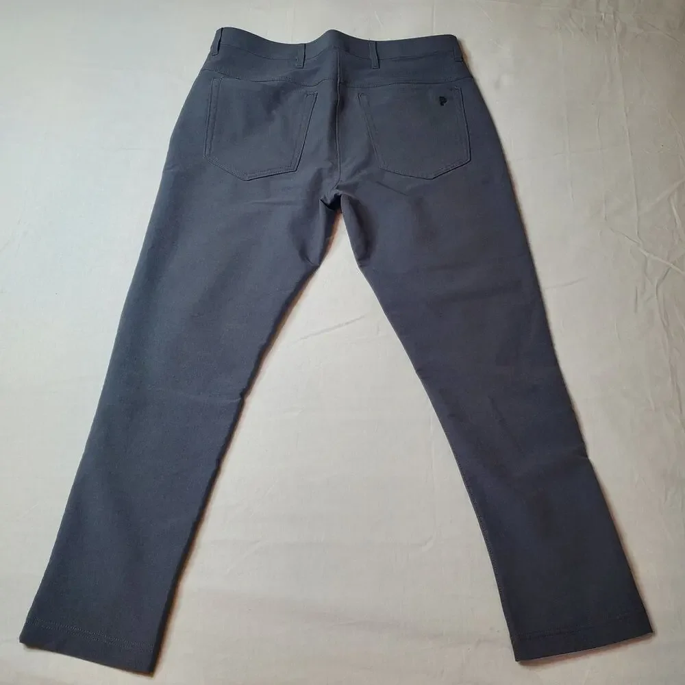 Public Rec Mens Size 32X28 Slim Leg Workday Pants Gray